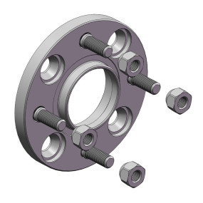 Проставки для вильоту коліс на Volvo 15 мм 4x114,3 dia 67,1 (STUD12x1.5)