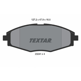 Тормозные колодки дисковые Textar 2324102